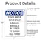 Signmission Food Prep Sink Only A Basin Should, 7 in W x Rectangle, Vinyl Decal OS-2PACK-NS-D-710-V-12834 - alternate 3